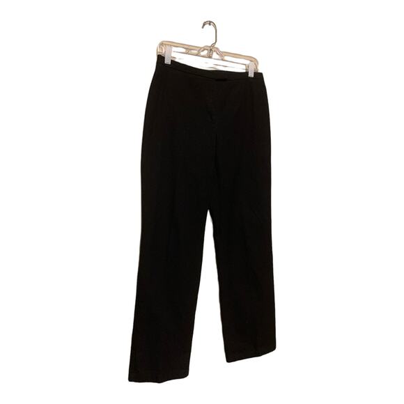 Chico's black straight legs flat front stretch pants size 1 - Medium - Picture 7 of 8